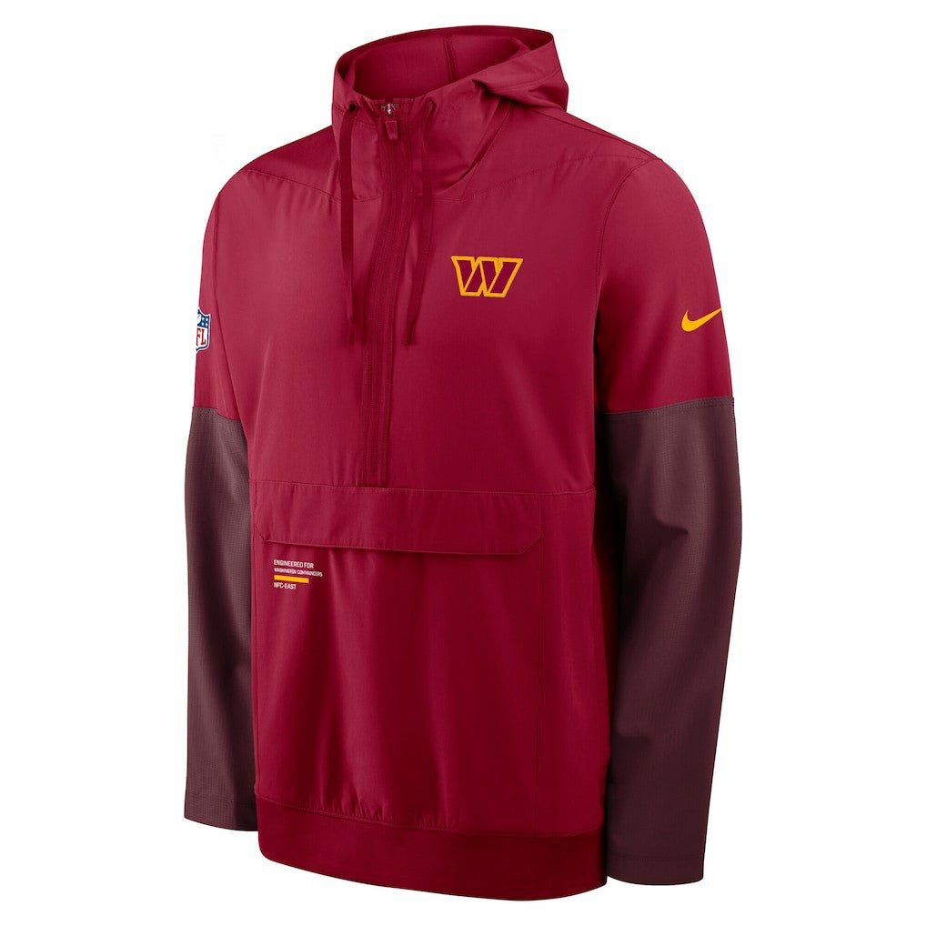 Sideline Anorak Half-Zip Hoodie Jacket - Washington Commanders Hoodies