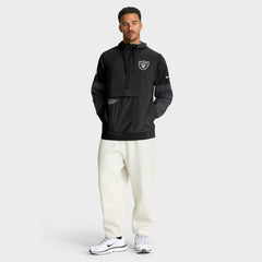 Sideline Anorak Half-Zip Hoodie Jacket - Las Vegas Raiders Hoodies