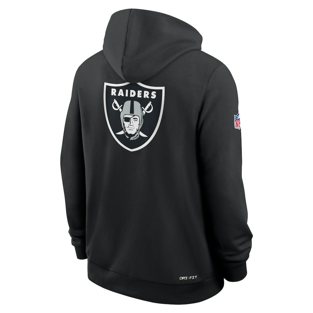 Sideline Standard Issue Utility Player Dri-FIT Full-Zip Hoodie - Las Vegas Raiders Hoodies