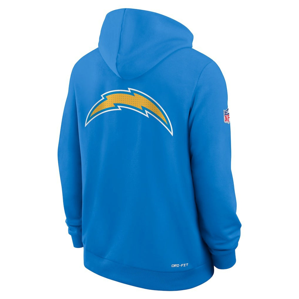 Sideline Standard Issue Utility Player Dri-FIT Full-Zip Hoodie - Los Angeles Chargers Hoodies