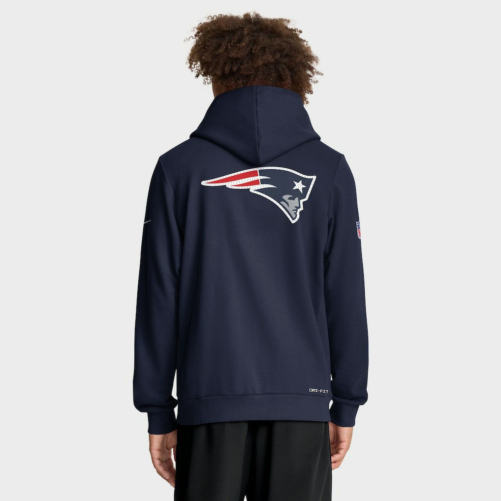 Sideline Standard Issue Utility Player Dri-FIT Full-Zip Hoodie - New England Patriots Hoodies