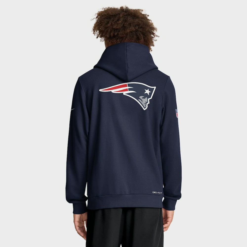 Sideline Standard Issue Utility Player Dri-FIT Full-Zip Hoodie - New England Patriots Hoodies