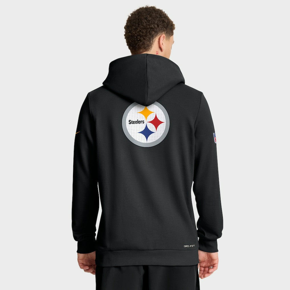 Sideline Standard Issue Utility Player Dri-FIT Full-Zip Hoodie - Pittsburgh Steelers Hoodies