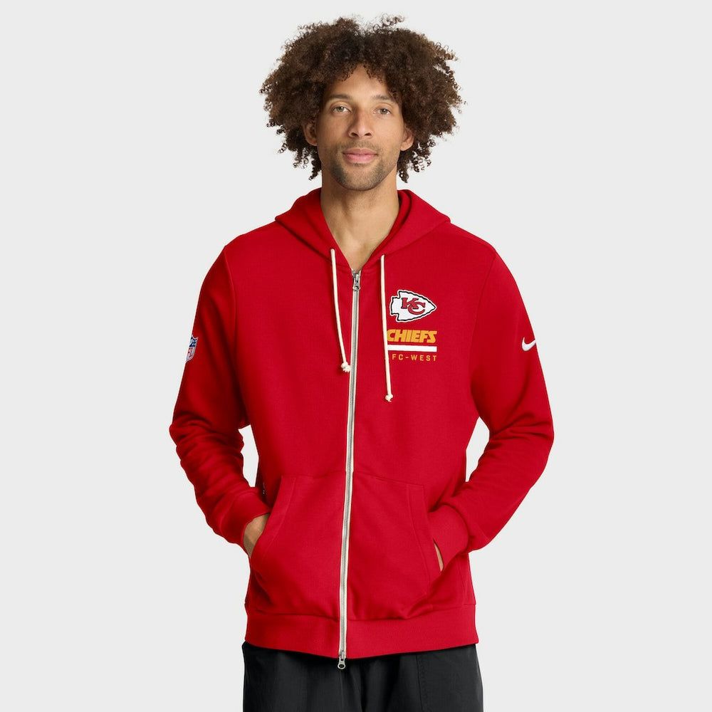 Sideline Standard Issue Utility Player Dri-FIT Full-Zip Hoodie - Kansas City Chiefs Hoodies