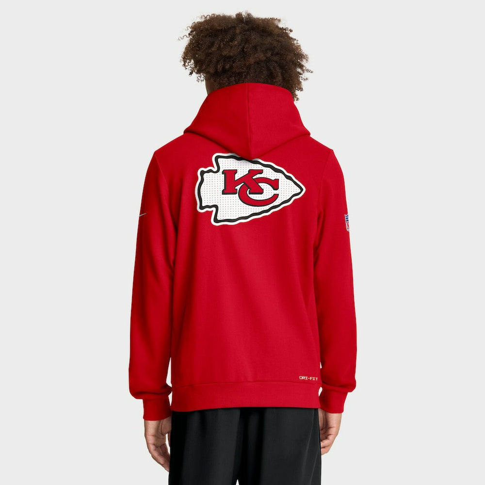 Sideline Standard Issue Utility Player Dri-FIT Full-Zip Hoodie - Kansas City Chiefs Hoodies
