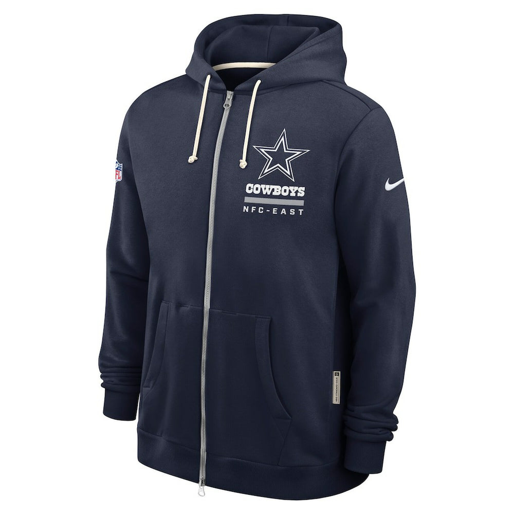 Sideline Standard Issue Utility Player Dri-FIT Full-Zip Hoodie - Dallas Cowboys Hoodies