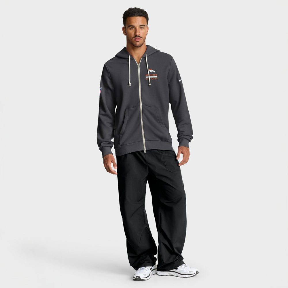 Sideline Standard Issue Utility Player Dri-FIT Full-Zip Hoodie - Denver Broncos Hoodies