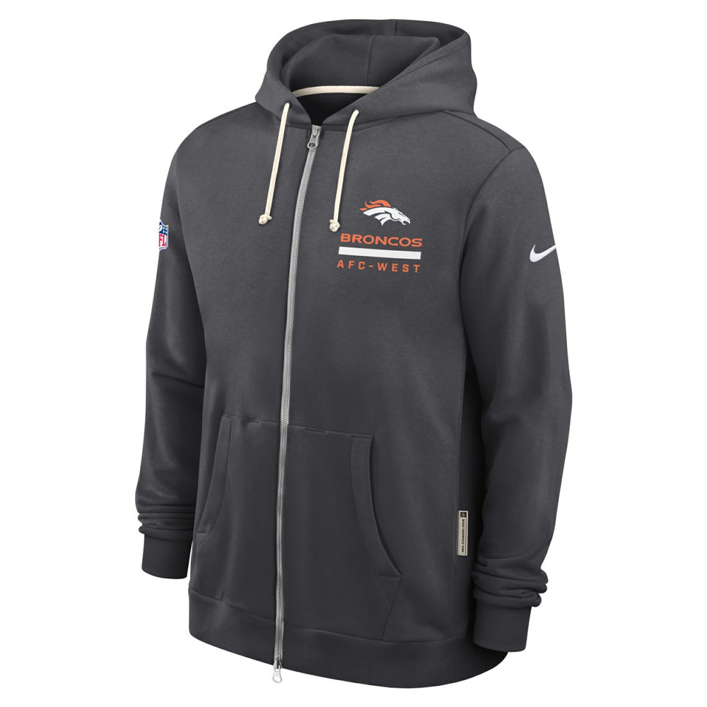 Sideline Standard Issue Utility Player Dri-FIT Full-Zip Hoodie - Denver Broncos Hoodies