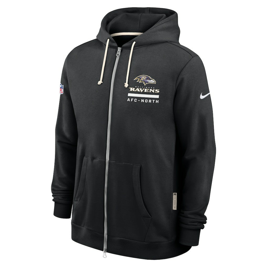 Sideline Standard Issue Utility Player Dri-FIT Full-Zip Hoodie - Baltimore Ravens Hoodies