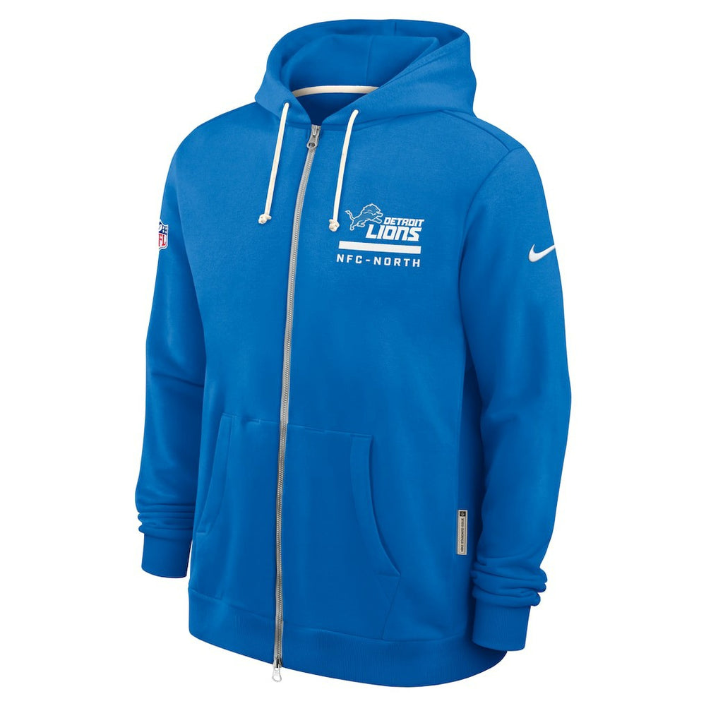 Sideline Standard Issue Utility Player Dri-FIT Full-Zip Hoodie - Detroit Lions Hoodies