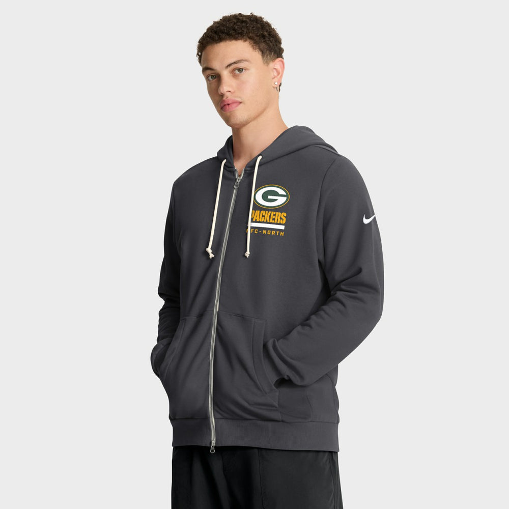 Sideline Standard Issue Utility Player Dri-FIT Full-Zip Hoodie - Green Bay Packers Hoodies
