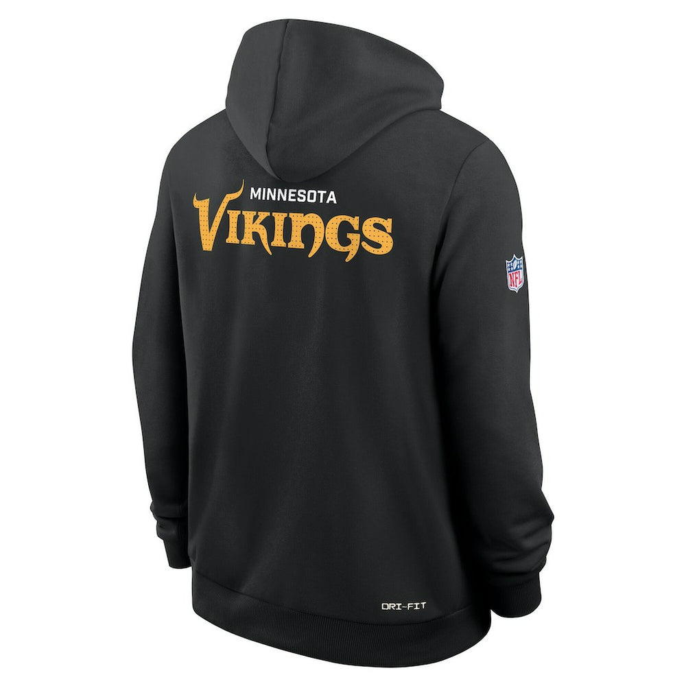 Sideline Standard Issue Initial Home Dri-FIT Hoodie - Minnesota Vikings Hoodies