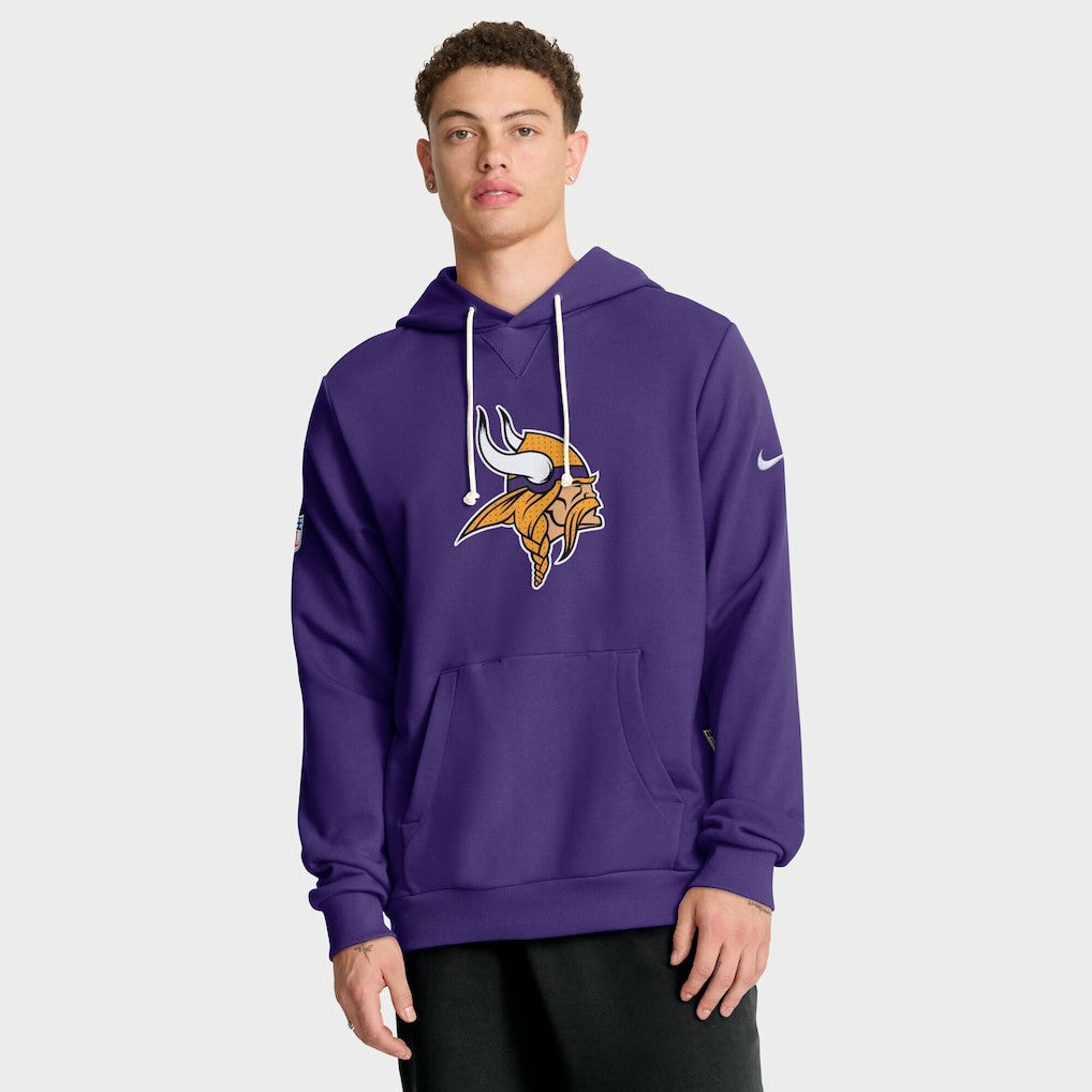 Sideline Standard Issue Initial Home Dri-FIT Hoodie - Minnesota Vikings Hoodies