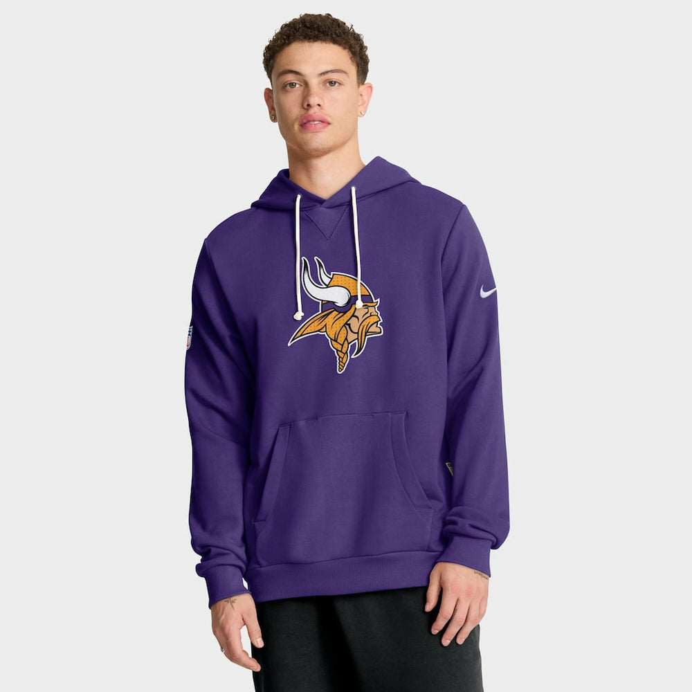 Sideline Standard Issue Initial Home Dri-FIT Hoodie - Minnesota Vikings Hoodies