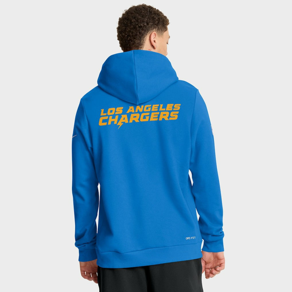 Sideline Standard Issue Initial Home Dri-FIT Hoodie - Los Angeles Chargers Hoodies