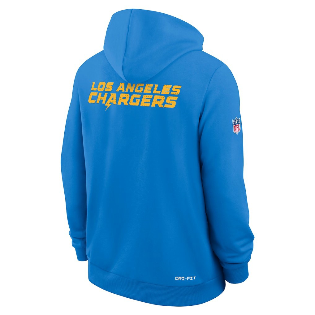 Sideline Standard Issue Initial Home Dri-FIT Hoodie - Los Angeles Chargers Hoodies