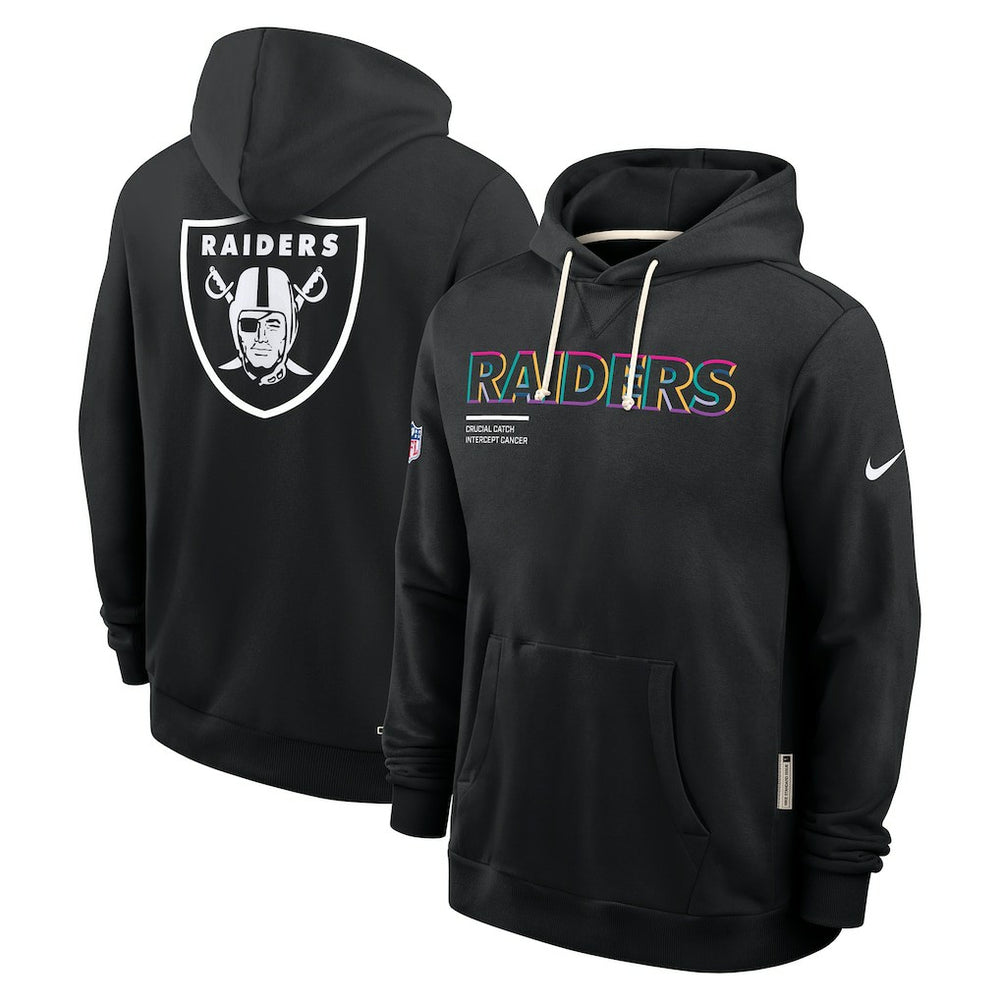 2025 NFL Crucial Catch Sideline Standard Issue Dri-FIT Hoodie - Las Vegas Raiders Hoodies