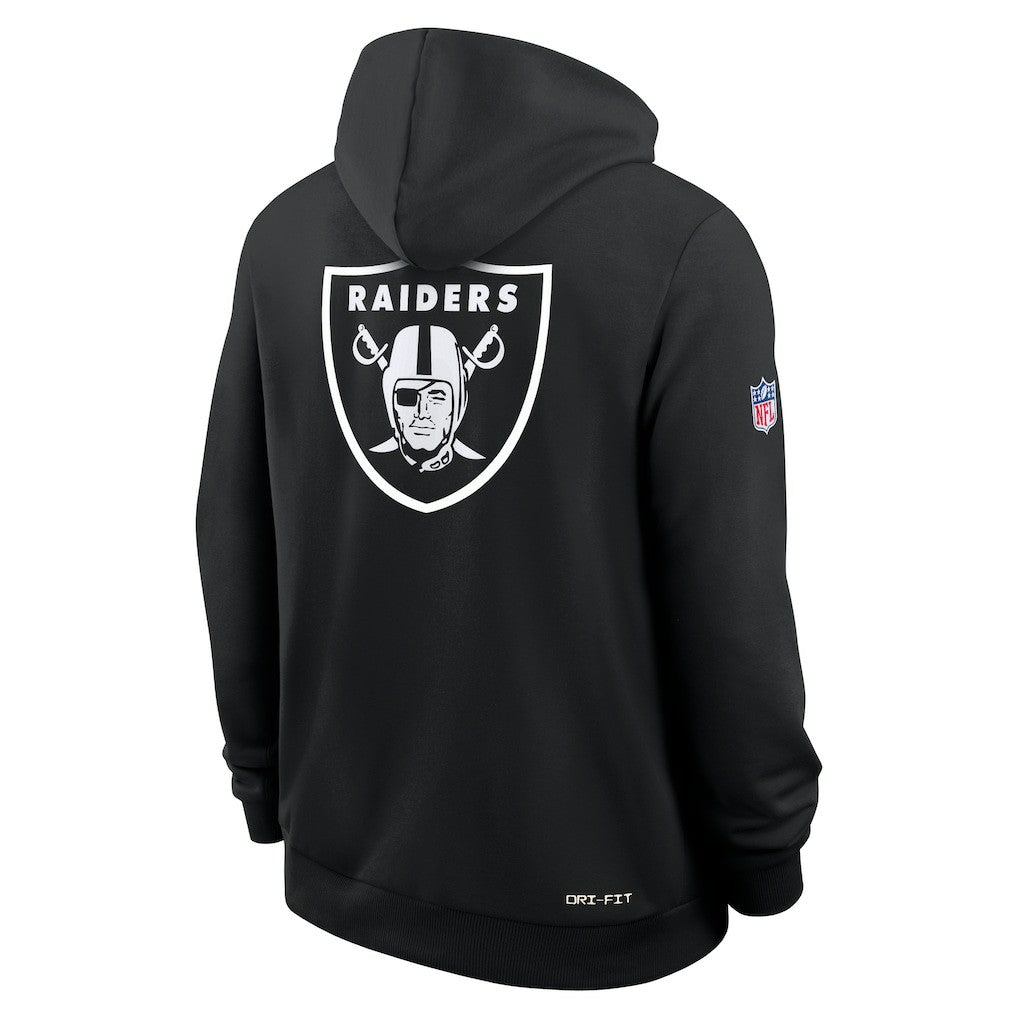 2025 NFL Crucial Catch Sideline Standard Issue Dri-FIT Hoodie - Las Vegas Raiders Hoodies