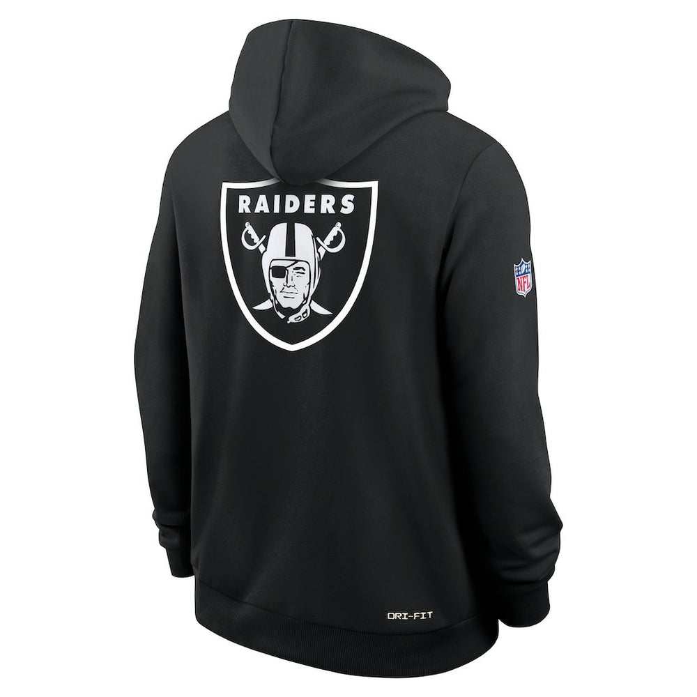 2025 NFL Crucial Catch Sideline Standard Issue Dri-FIT Hoodie - Las Vegas Raiders Hoodies