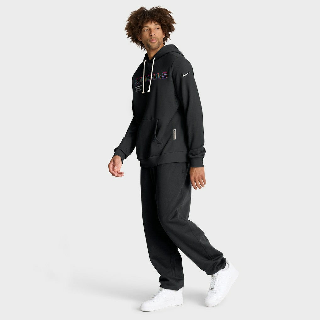2025 NFL Crucial Catch Sideline Standard Issue Dri-FIT Hoodie - Cincinnati Bengals Hoodies