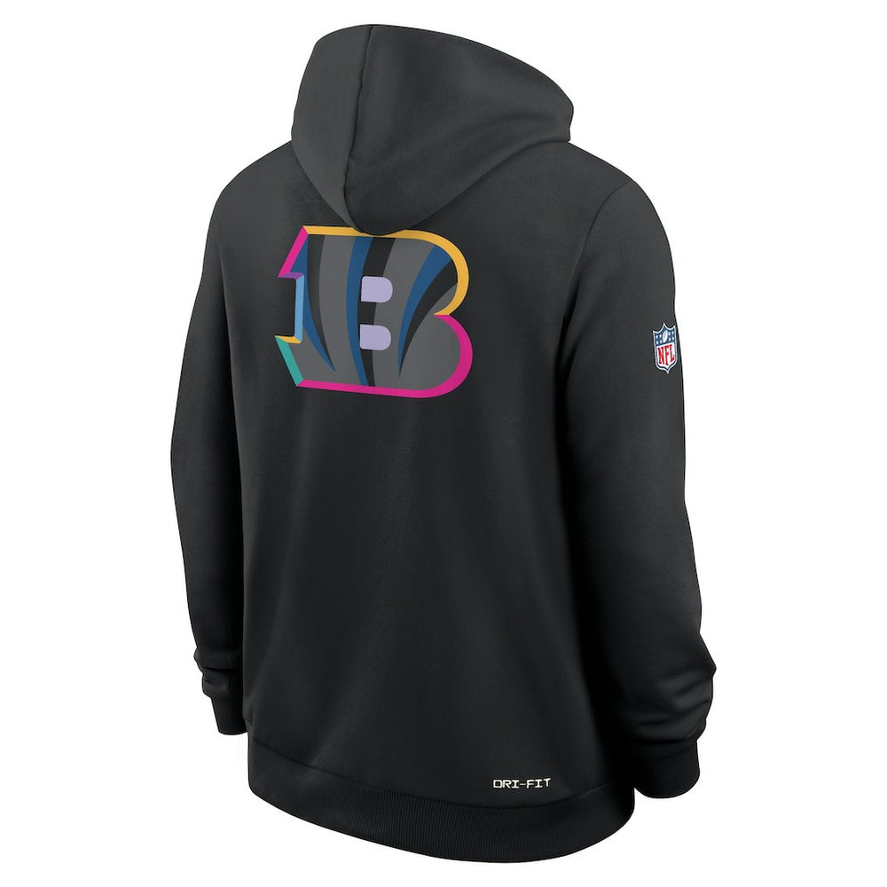 2025 NFL Crucial Catch Sideline Standard Issue Dri-FIT Hoodie - Cincinnati Bengals Hoodies