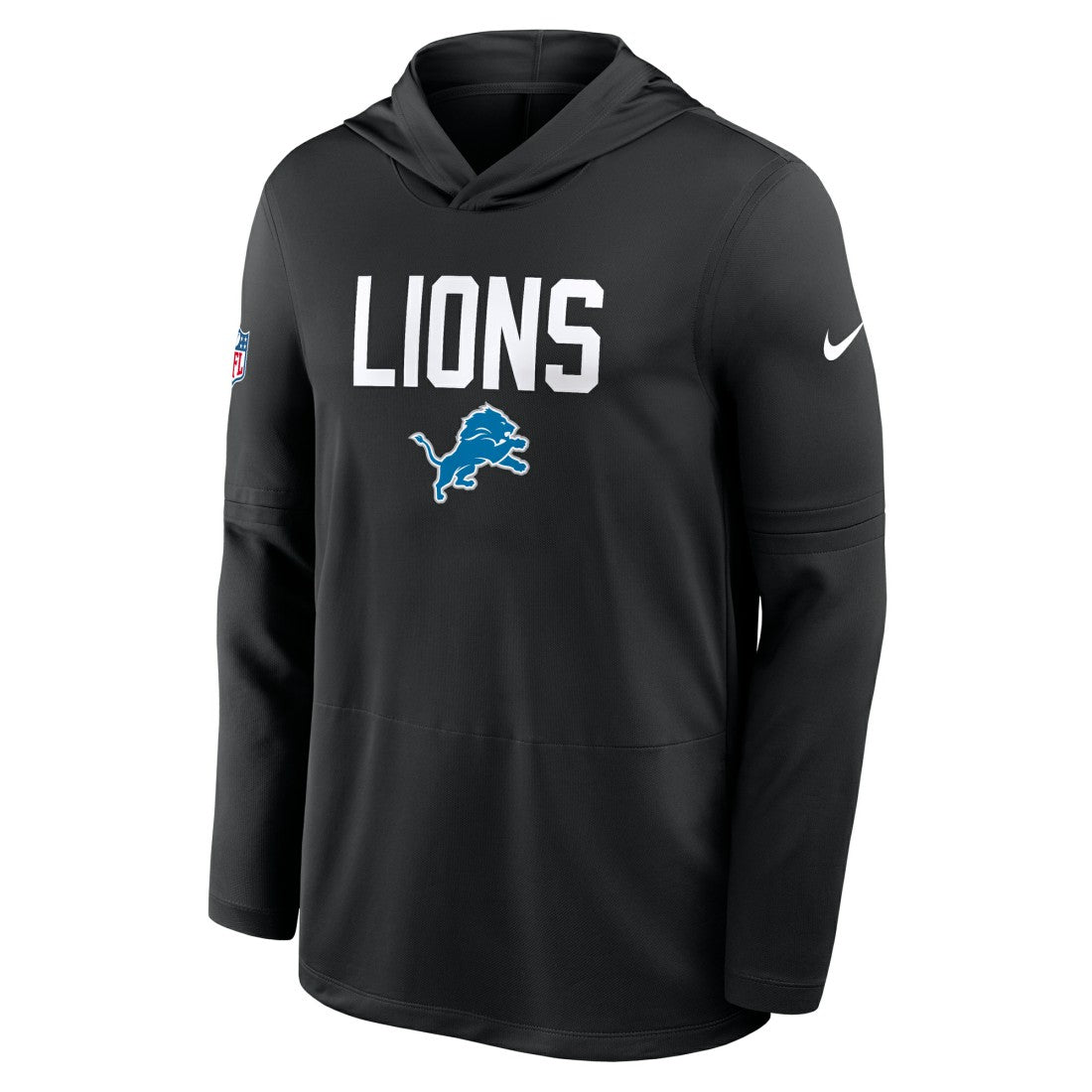Sideline Pass Accuracy Dri-FIT Long Sleeve Hoodie T-Shirt - Detroit Lions Hoodies