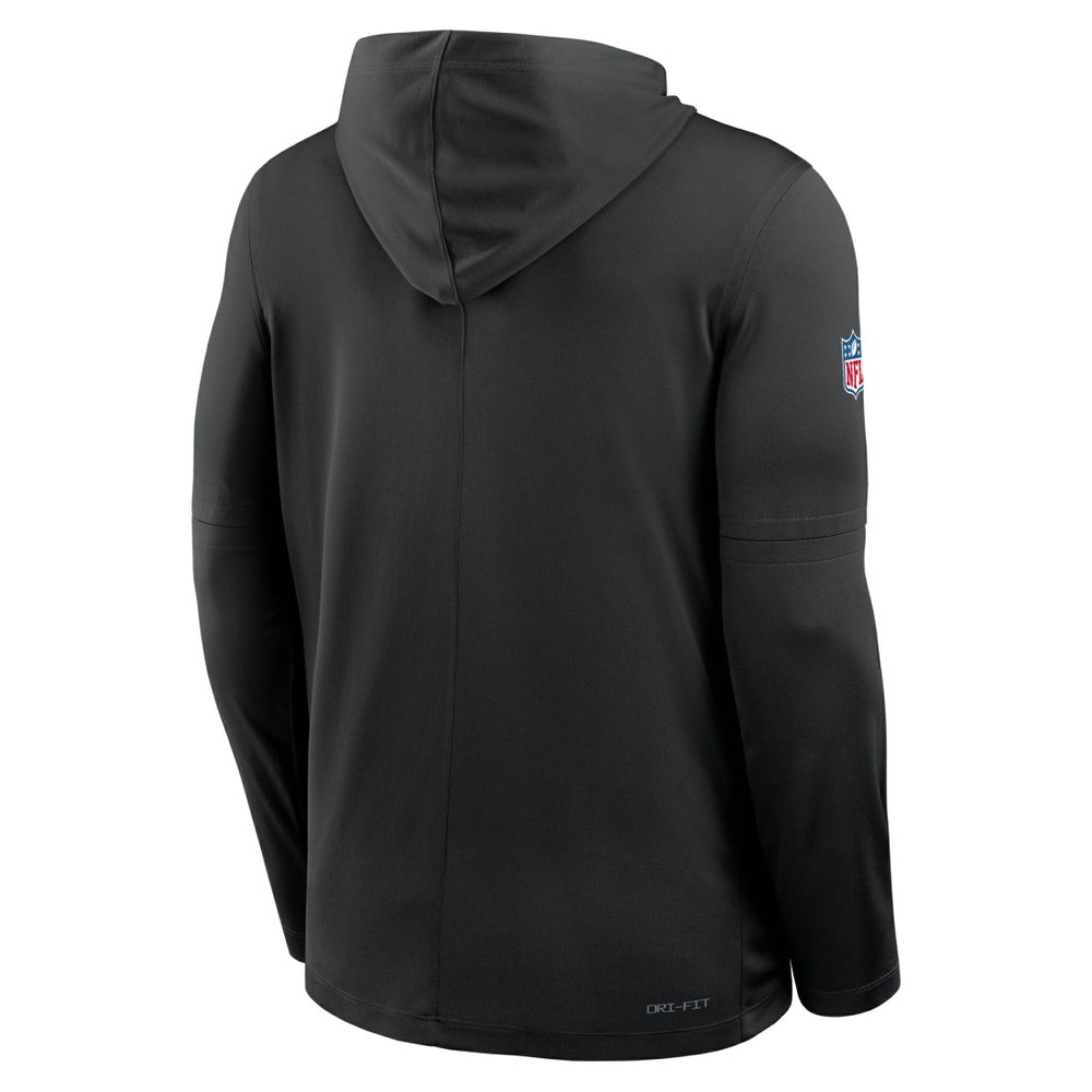 Sideline Pass Accuracy Dri-FIT Long Sleeve Hoodie T-Shirt - Detroit Lions Hoodies