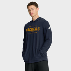 The 1923 Classic Pass Accuracy Dri-FIT Long Sleeve Hoodie T-Shirt - Green Bay Packers Hoodies