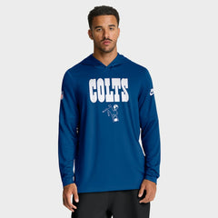 Sideline Pass Accuracy Dri-FIT Long Sleeve Hoodie T-Shirt - Indianapolis Colts Hoodies