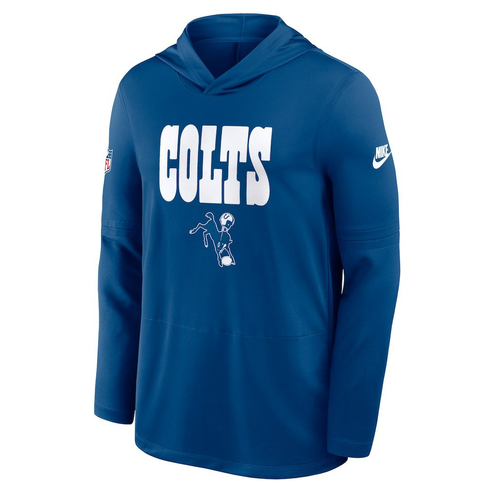 Sideline Pass Accuracy Dri-FIT Long Sleeve Hoodie T-Shirt - Indianapolis Colts Hoodies