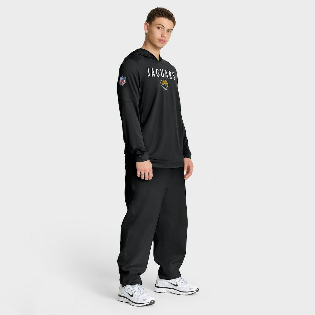 Sideline Pass Accuracy Dri-FIT Long Sleeve Hoodie T-Shirt  - Jacksonville Jaguars Hoodies