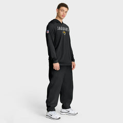 Sideline Pass Accuracy Dri-FIT Long Sleeve Hoodie T-Shirt  - Jacksonville Jaguars Hoodies