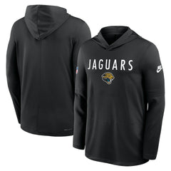 Sideline Pass Accuracy Dri-FIT Long Sleeve Hoodie T-Shirt  - Jacksonville Jaguars Hoodies