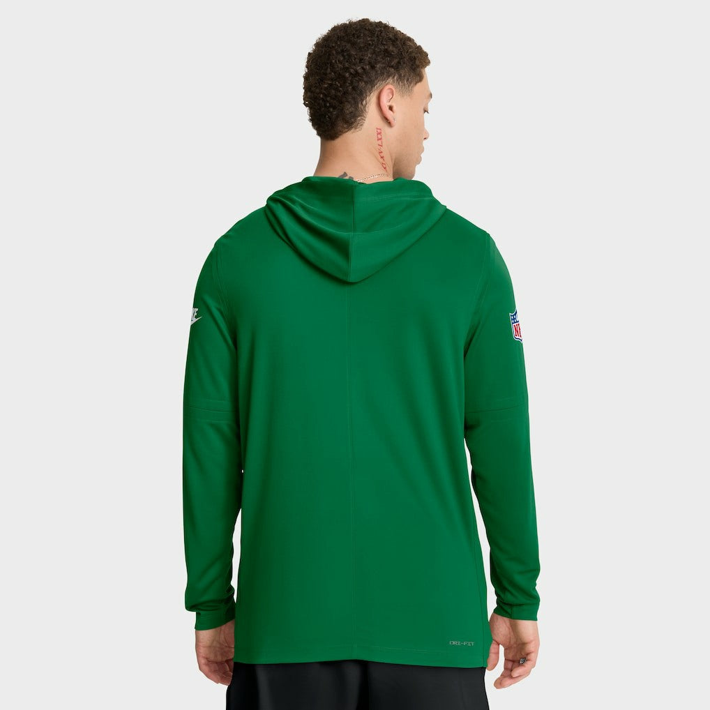 Sideline Pass Accuracy Dri-FIT Long Sleeve Hoodie T-Shirt  - Philadelphia Eagles Hoodies