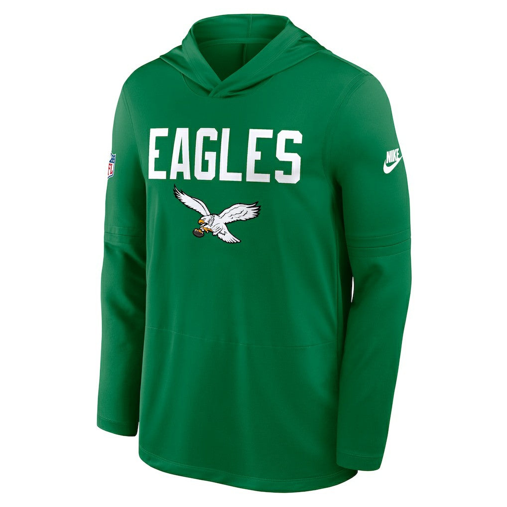 Sideline Pass Accuracy Dri-FIT Long Sleeve Hoodie T-Shirt  - Philadelphia Eagles Hoodies