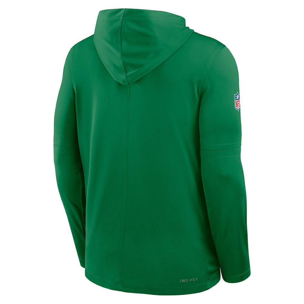 Sideline Pass Accuracy Dri-FIT Long Sleeve Hoodie T-Shirt  - Philadelphia Eagles Hoodies