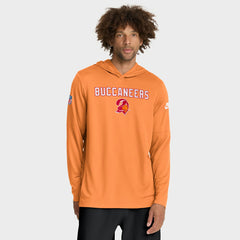 Sideline Pass Accuracy Dri-FIT Long Sleeve Hoodie T-Shirt - Tampa Bay Buccaneers Hoodies