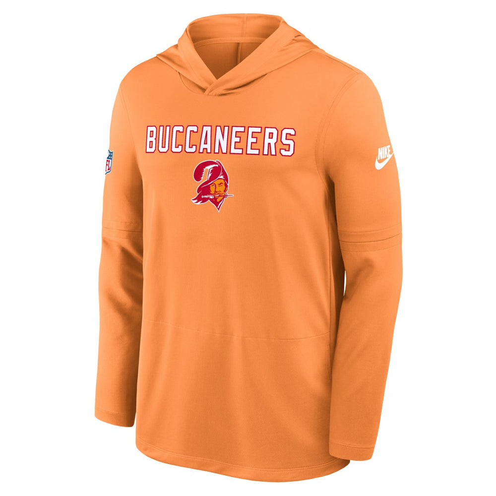 Sideline Pass Accuracy Dri-FIT Long Sleeve Hoodie T-Shirt - Tampa Bay Buccaneers Hoodies