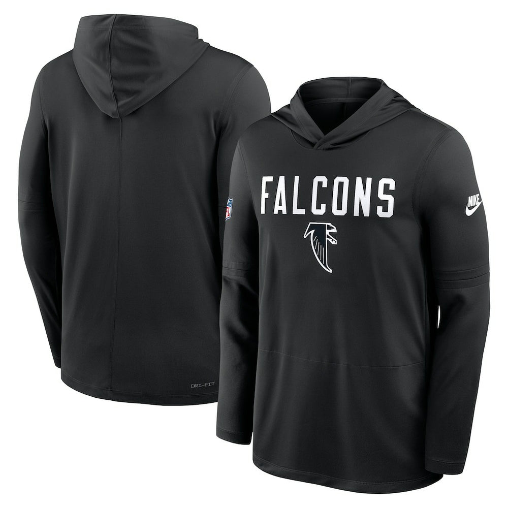 Sideline Pass Accuracy Dri-FIT Long Sleeve Hoodie T-Shirt - Atlanta Falcons Hoodies