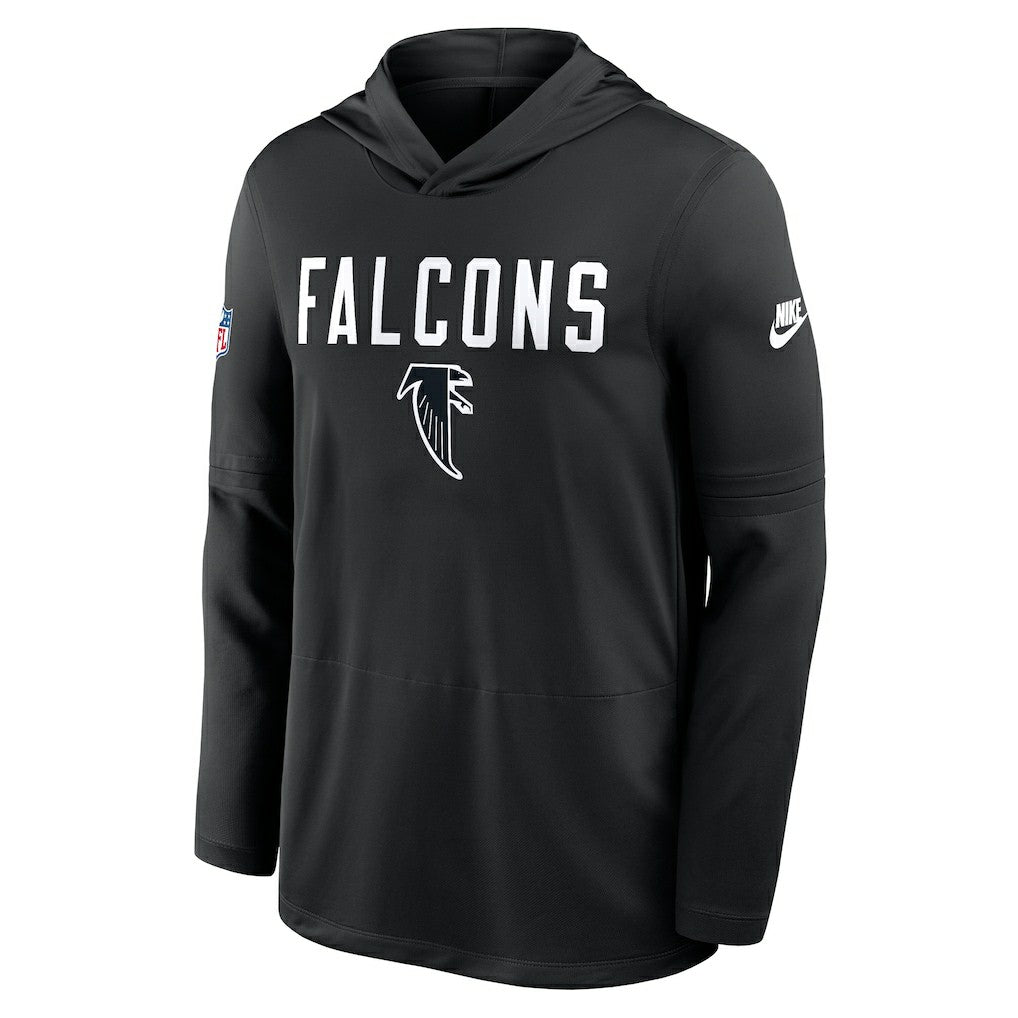 Sideline Pass Accuracy Dri-FIT Long Sleeve Hoodie T-Shirt - Atlanta Falcons Hoodies