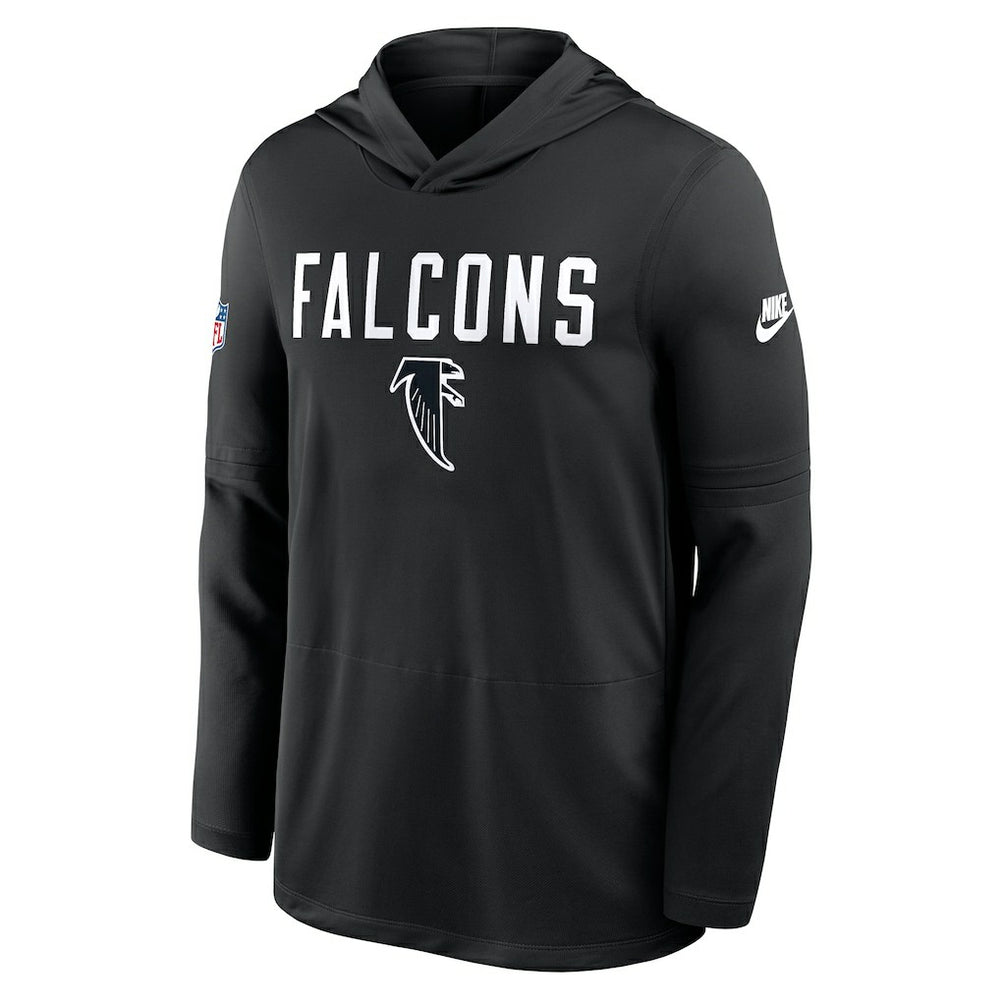 Sideline Pass Accuracy Dri-FIT Long Sleeve Hoodie T-Shirt - Atlanta Falcons Hoodies