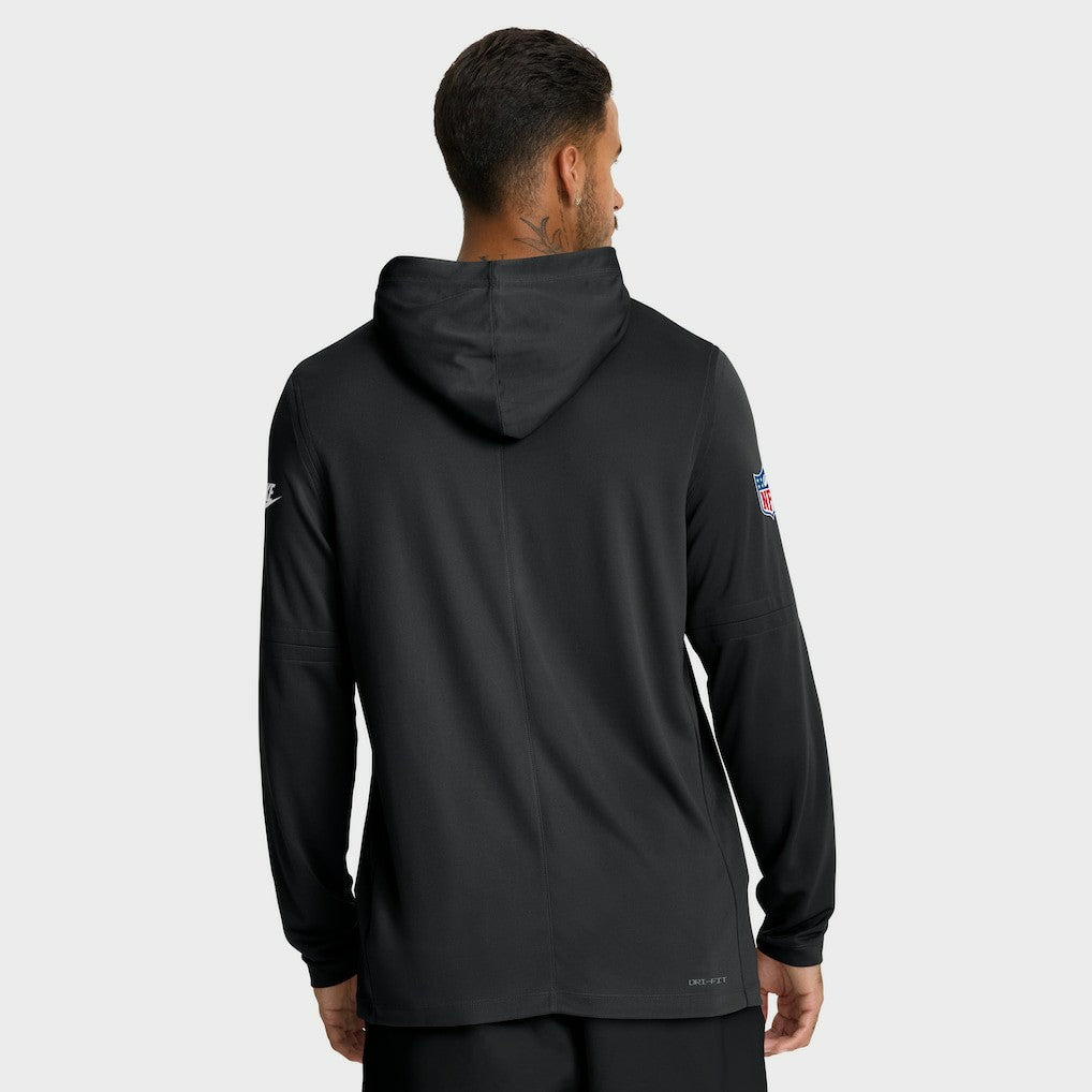Sideline Pass Accuracy Dri-FIT Long Sleeve Hoodie T-Shirt - New York Jets Hoodies