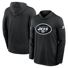 Sideline Pass Accuracy Dri-FIT Long Sleeve Hoodie T-Shirt - New York Jets Hoodies