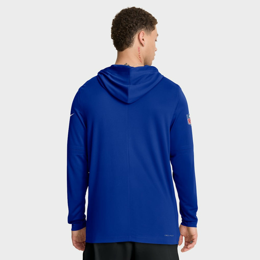 Sideline Pure Fury Performance Long Sleeve Hoodie T-Shirt - Buffalo Bills Hoodies