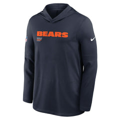 Sideline Pure Fury Performance Long Sleeve Hoodie T-Shirt - Chicago Bears Hoodies