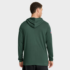 Sideline Pure Fury Performance Long Sleeve Hoodie T-Shirt - Green Bay Packers Hoodies