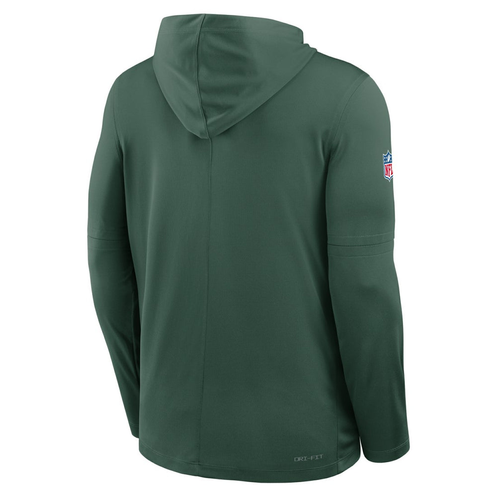 Sideline Pure Fury Performance Long Sleeve Hoodie T-Shirt - Green Bay Packers Hoodies
