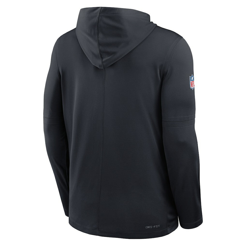 Sideline Pure Fury Performance Long Sleeve Hoodie T-Shirt - Houston Texans Hoodies