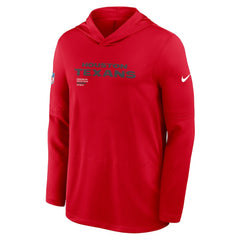 Sideline Pure Fury Performance Long Sleeve Hoodie T-Shirt - Houston Texans Hoodies