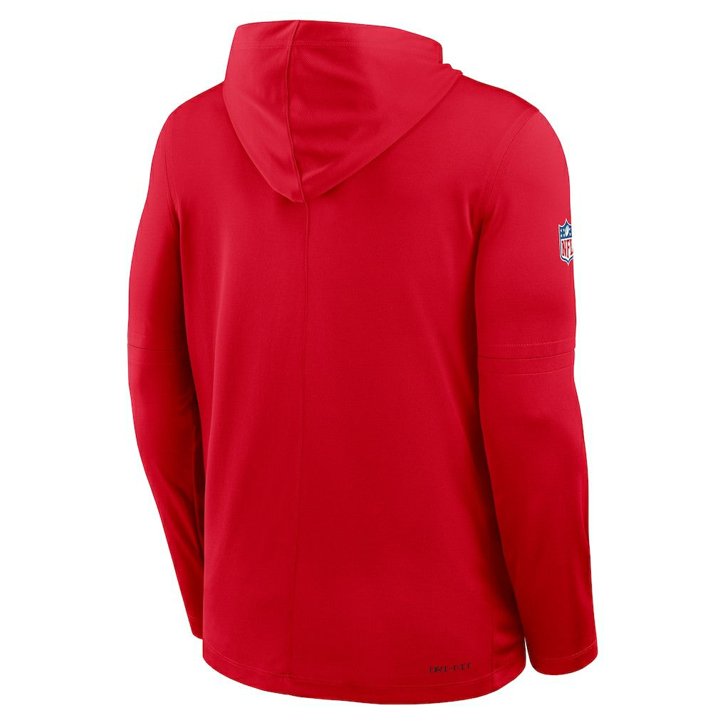 Sideline Pure Fury Performance Long Sleeve Hoodie T-Shirt - Houston Texans Hoodies
